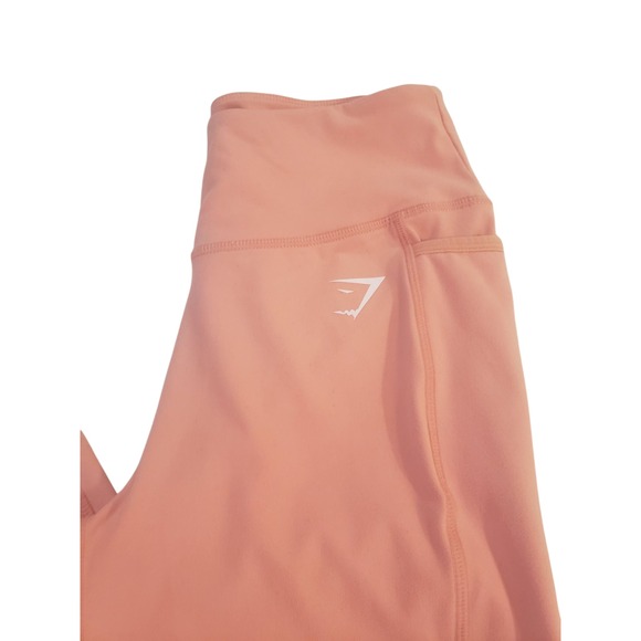 Gymshark Sweat Seamless Ankle Leggings Womens Medium‎ Terracotta Pink High Waist - Picture 2 of 12